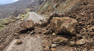 Karakoçan'da toprak kayması