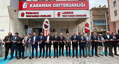 Karaman'da Larende Vergi Dairesi dualarla açıldı