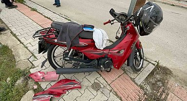 Karaman'da motosiklet kazası: 1 yaralı