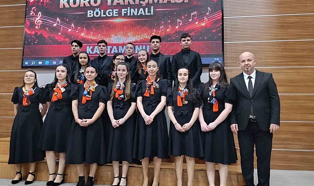 Kastamonulu öğrenciler koro yarışmasının bölge finalinde 1'inci oldu