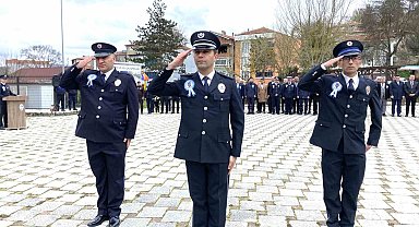 Kavak'ta Polis Haftası töreni