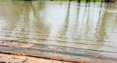 Kayseride Zamantı Irmağı taştı: Kano merkezleri sular altında kaldı