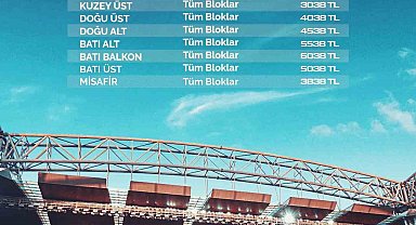 Kayserispor - Fenerbahçe maçının bilet fiyatları belli oldu