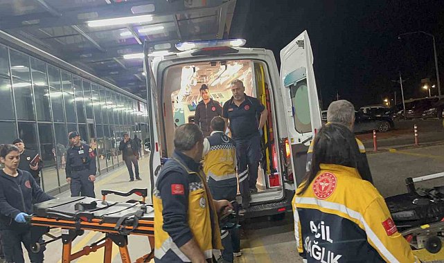 Kazada yaralanan Günyüzü Kaymakamı ve şoförü hastaneye getirildi