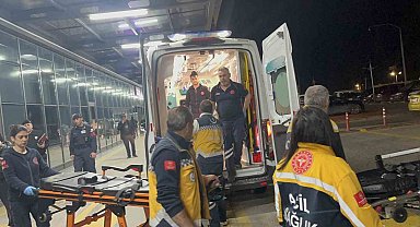 Kazada yaralanan Günyüzü Kaymakamı ve şoförü hastaneye getirildi