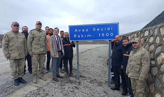 Kemaliye'de "Çimento Geçidi"nin adı "Avaz Geçidi" olarak değiştirildi