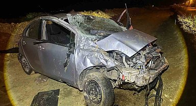 Keşan'daki trafik kazasında biri ağır 2 kişi yaralandı