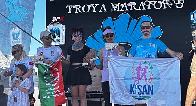 Keşanlı atletler Çanakkale'de kürsüye çıktı
