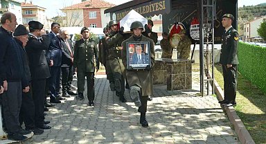 Kıbrıs gazisi, askeri törenle son yolculuğuna uğurlandı