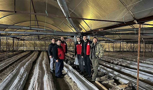 Kiraz bahçelerinde zirai dona karşı nöbet tutuldu