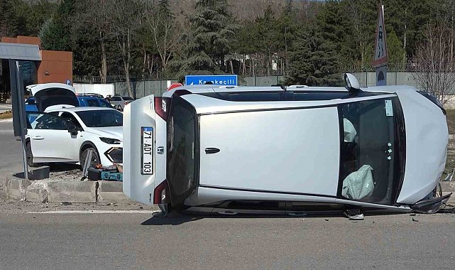 Kırıkkale'de iki otomobil çarpıştı: 1 yaralı