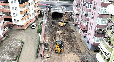 Kocaeli Gölcük Ulaşlı'da alt geçit çalışmaları hızla sürüyor