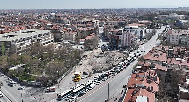 Konya Beşyol Kavşağı'nda 8 binada yıkım tamamlandı