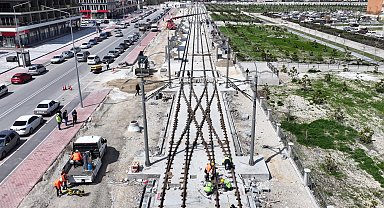 Konya'da Stadyum-Şehir Hastanesi Tramvay Hattı hızla ilerliyor
