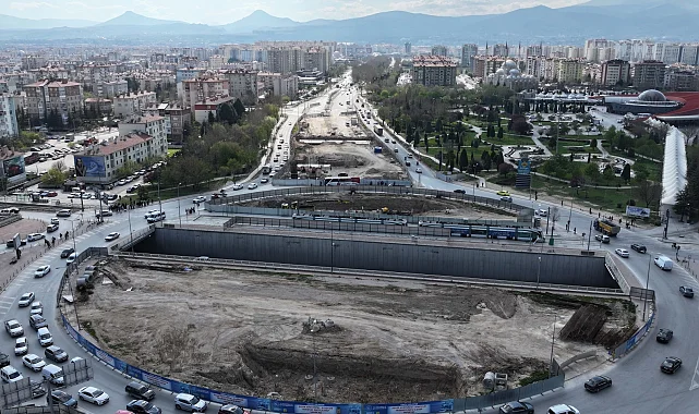 Konya'da Stadyum-Şehir Hastanesi Tramvay Hattı'nda ikinci etap sürüyor
