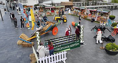 Konya'da tarım haftasına özel tasarımlar ilgi görüyor