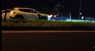 Korna seslerine aldırmadı: Trafiği tehlikeye atan ters yön sürücüsü kamerada