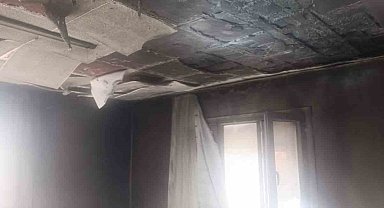 Kumlu'da ev yangını