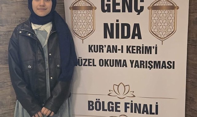 Kur'an-ı Kerim'i Güzel Okuma Yarışmasında bölge birincisi oldu