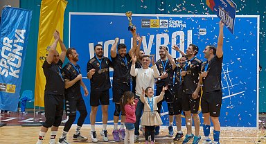 Kurumlararası filenin şampiyonu Konya Barosu