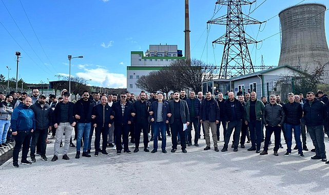 Kütahya Tunçbilek'te Termik Santral işçileri eylemde