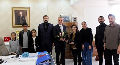 Kütüphaneler Haftası Kapsamında Kaymakam Minuz'a Ziyaret