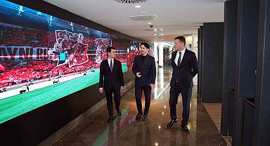 Macit, Yerkel ve Bayraktar, TFF Meral-Celal Aras Spor Lisesi'nde inceleme yaptı