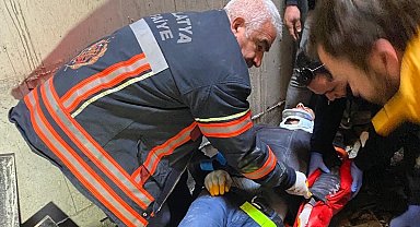 Malatya'da asansör boşluğuna düşen işçi yaralandı