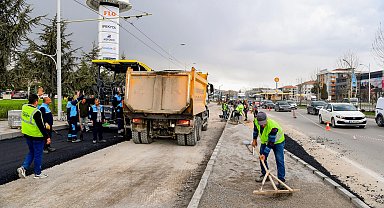 Malatya'da çevreyolu yan yolları yenileniyor