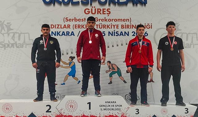 Manavgatlı güreşçi Umut Altay Türkiye ikincisi oldu