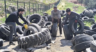 Mardin Büyükşehir, 100 ton atık lastiği geri dönüşüme kazandırdı