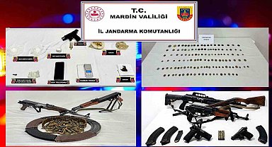 Mardin'de silah ve tarihi eser kaçakçılığı operasyonu: 6 gözaltı