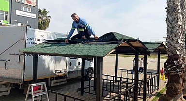 Mersin'de park ve yeşil alanlarda bakım seferberliği
