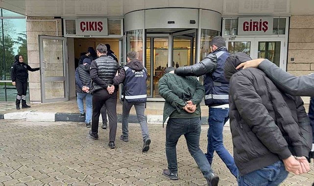 Milyonluk araç vurgunu operasyonunda 8 kişi tutuklandı