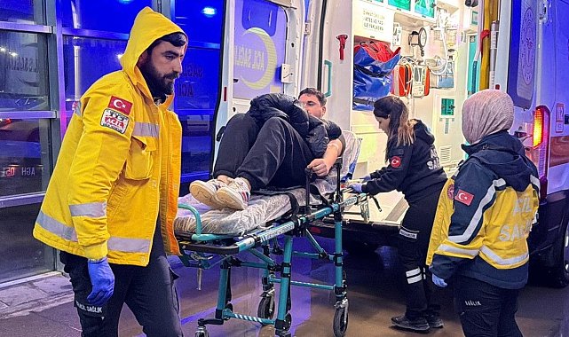 Motosiklet ile otomobil çarpıştı: 1 yaralı