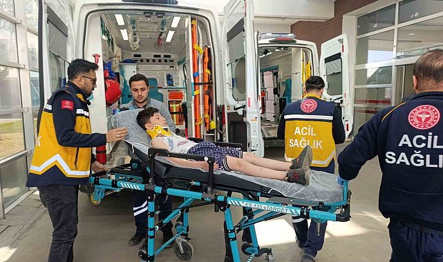 Motosikletin çarptığı bisikletli çocuk yaralandı