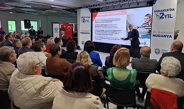 Mudanya'da Başkan Dalgıç'tan iki yıla kapsamlı sunum