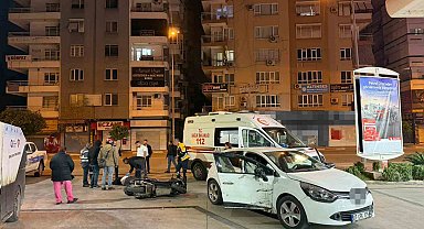 Muratpaşa'da otomobil ile motosiklet çarpıştı: 1 yaralı