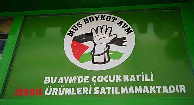 Muş'ta boykot ürünlerini raflarına almayan yeni market hizmete açıldı