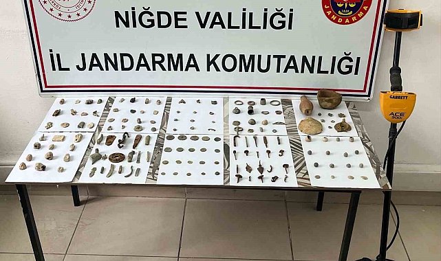 Niğde'de 'Anadolu Mirası' operasyonu: 145 tarihi eser ele geçirildi