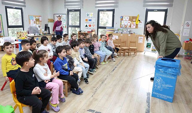 Nilüfer'de miniklere geri dönüşüm eğitimi