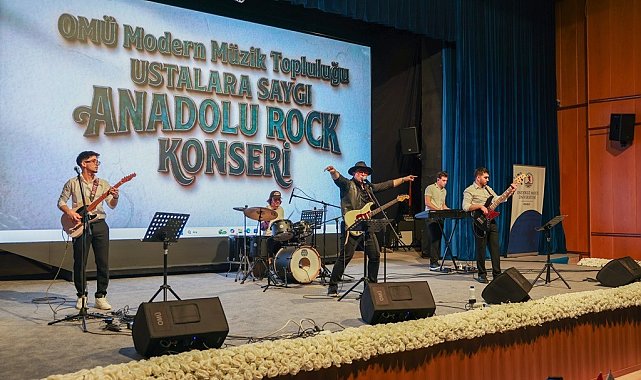 OMÜ'de "Ustalara Saygı Anadolu Rock Konseri"
