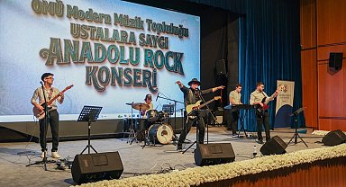 OMÜ'de "Ustalara Saygı Anadolu Rock Konseri"