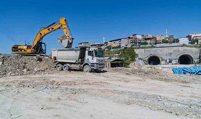 Onat Tüneli'nde çalışmalar sürüyor
