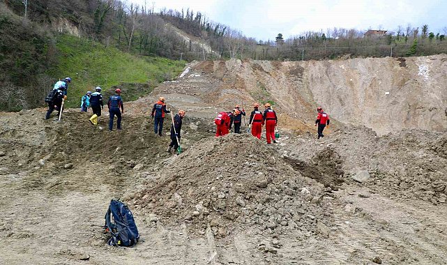 Ordu'da heyelan tatbikatı