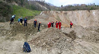 Ordu'da heyelan tatbikatı