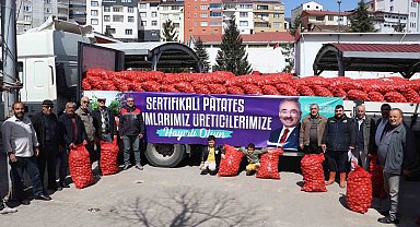 Ordu'da üreticilere 45 ton tohumluk patates dağıtıldı