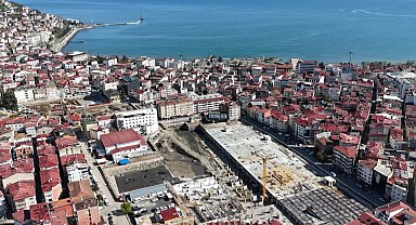 Ordu'da Millet Bahçesi 2000 araçlık otoparkla yükseliyor