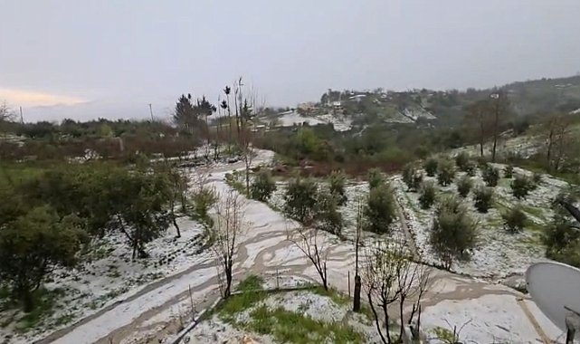 Osmaniye'de dolu yağışı