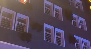 Otel odasındaki yangın itfaiye ve 112'yi alarma geçirdi